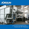 Dissolved air flotation separator for landscape wastewater treatment